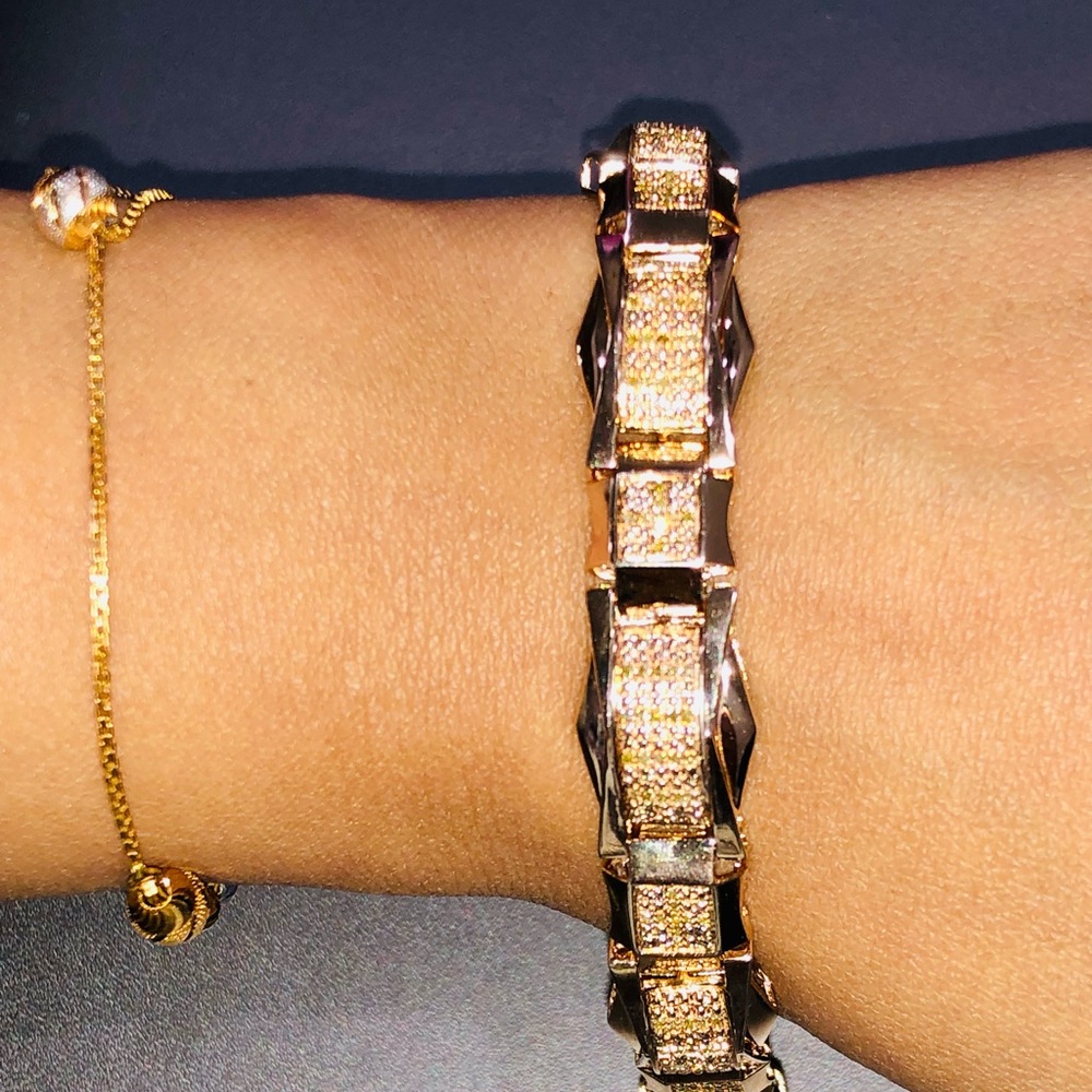 Custom made Real diamond men bracelet exquisite design only one made like it WOW